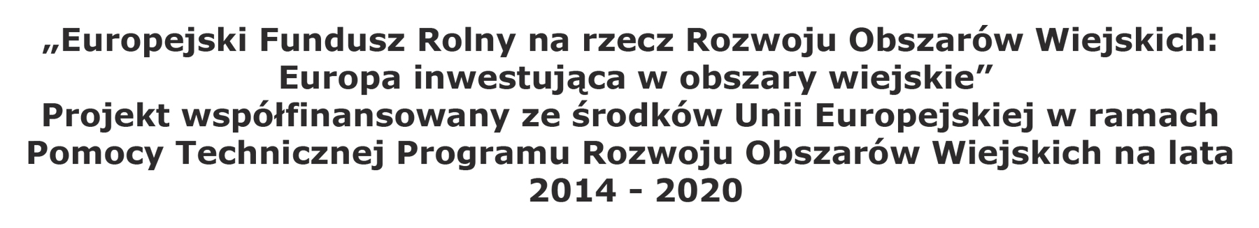 Logo Europejski Fundusz Rolny